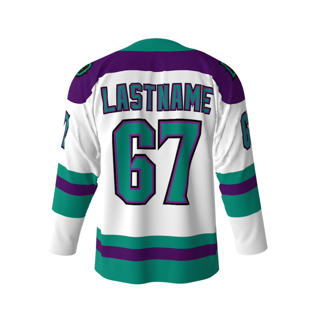 Dead Ducks White Hockey Jersey - Image 3