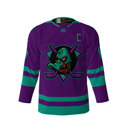 Dead Ducks Purple Hockey Jersey