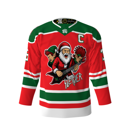 Sleigher Red Hockey Jersey