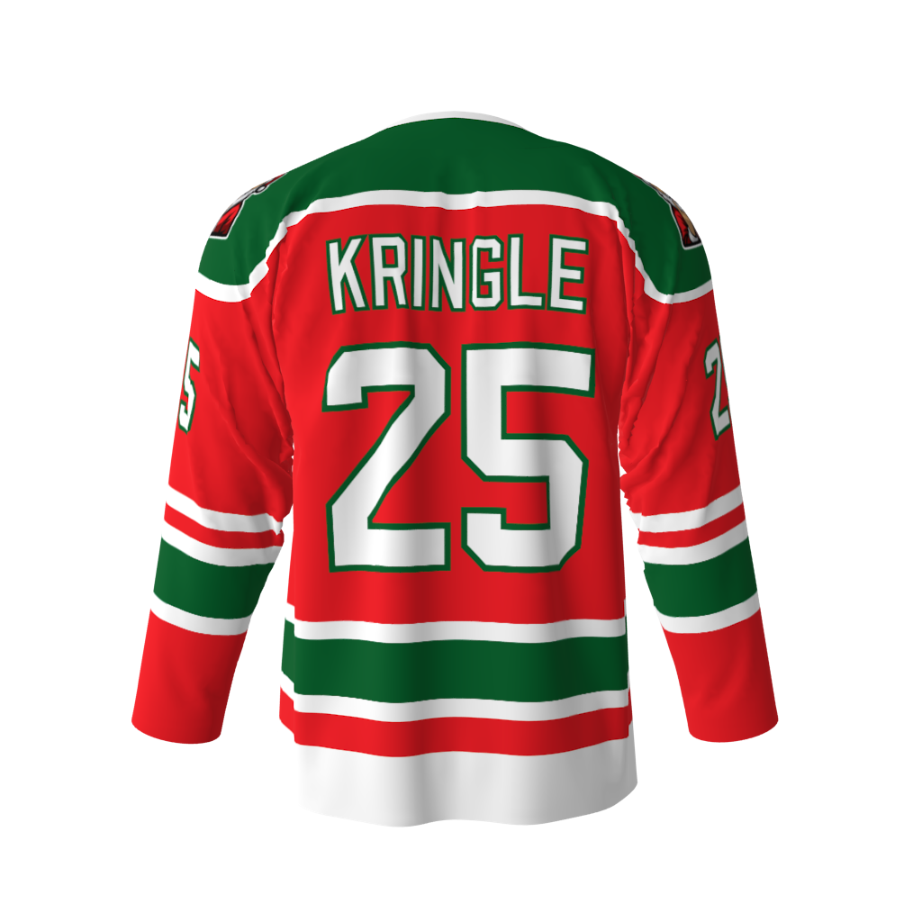 Sleigher Red Hockey Jersey - Image 3