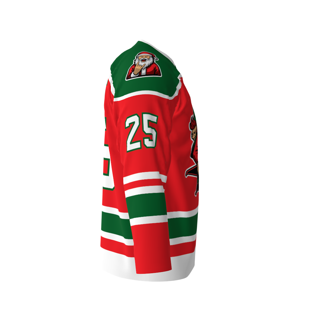 Sleigher Red Hockey Jersey - Image 4