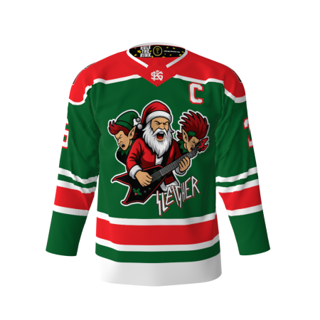 Sleigher Green Hockey Jersey