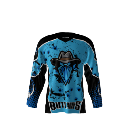 Outlaws Blue Hockey Jersey