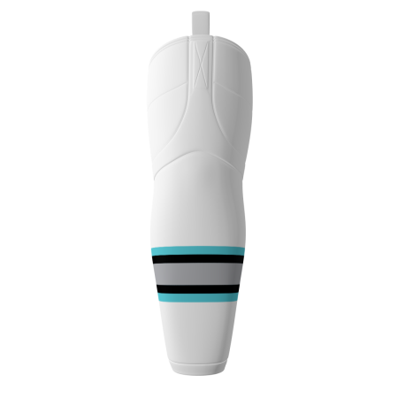 Sharks With Frickin' Laser Beams Attached To Their Heads White Ice Hockey Socks