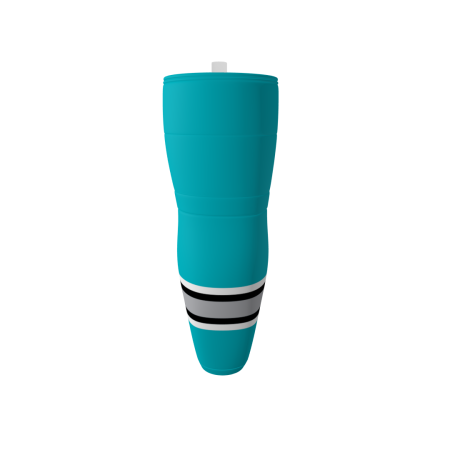 Alternative view of Sharks With Frickin' Laser Beams Attached To Their Heads Teal Ice Hockey Socks