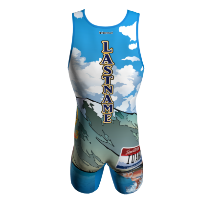 Alternative view of Idaho Wrestling Singlet